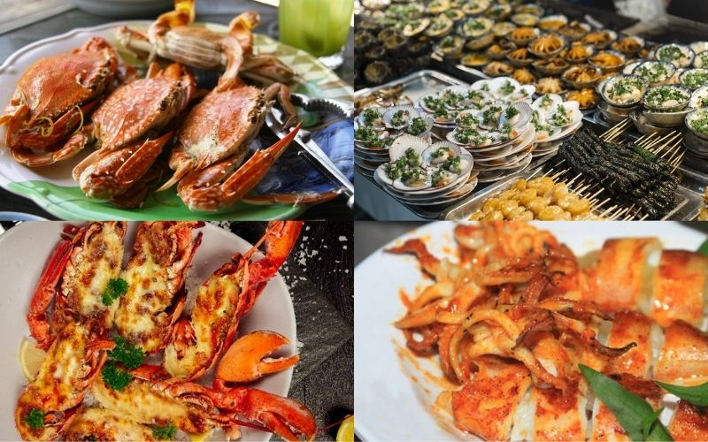 Thưởng thức hải sản tươi sống và đặc sản địa phương hấp dẫn