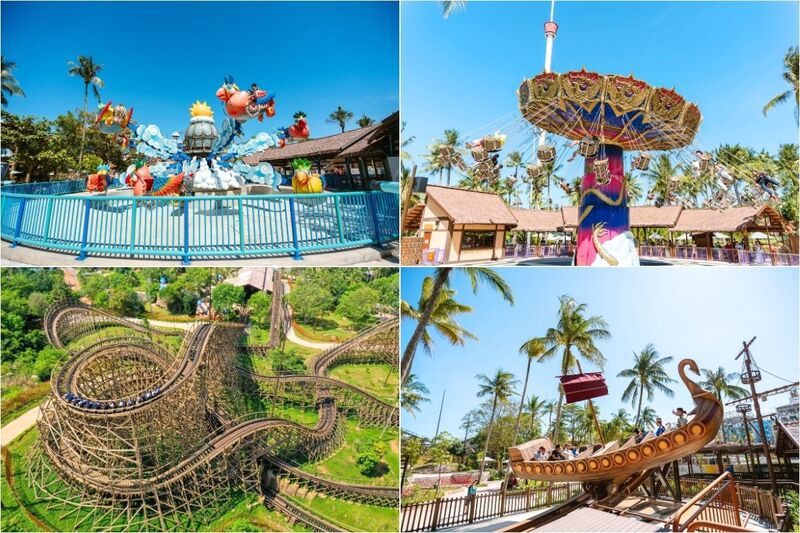 Các trò chơi mạo hiểm nổi bật tại làng Exotica (Ảnh: Sưu tầm)