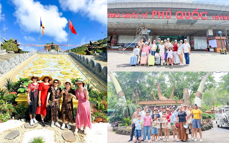 Hình ảnh đoàn khách tour Phú Quốc tháng 8