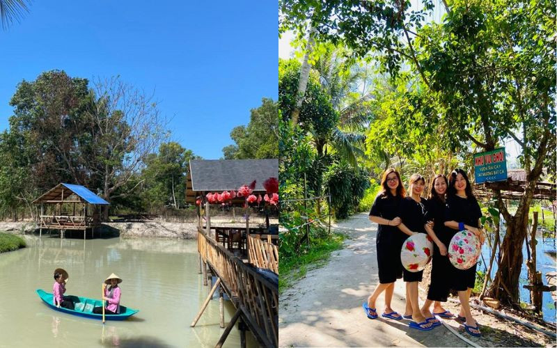 Khung cảnh thơ mộng và yên bình tại khu sinh thái Bưng Bạc Khung cảnh thơ mộng và yên bình tại khu sinh thái Bưng Bạc