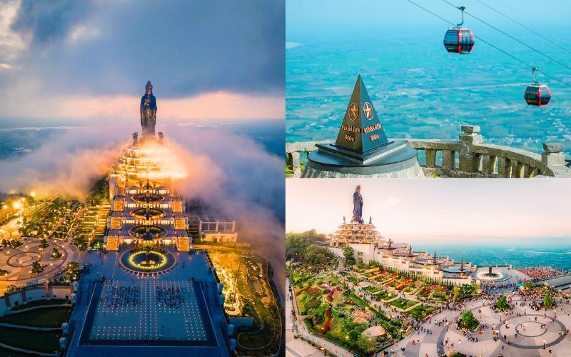 Khung cảnh Núi Bà Đen khi nhìn từ trên cao