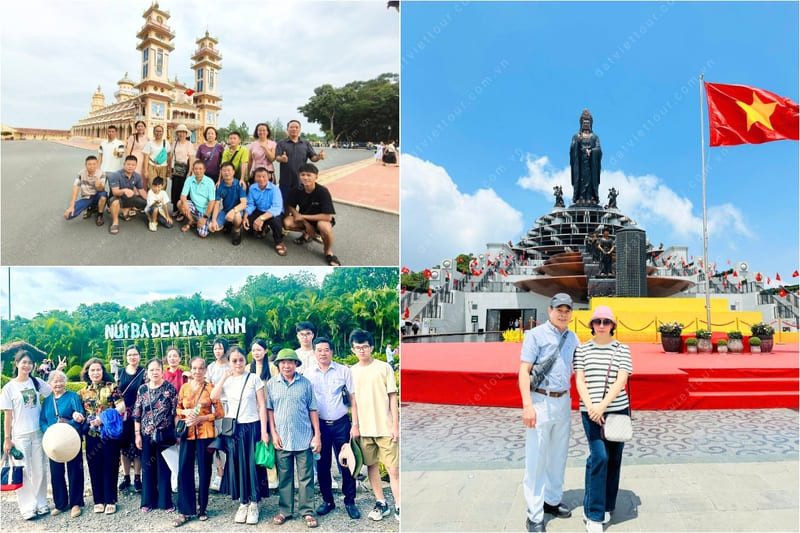 Tour núi Bà Đen 1 ngày kết hợp nhiều điểm tham quan (Ảnh: Đất Việt Tour)