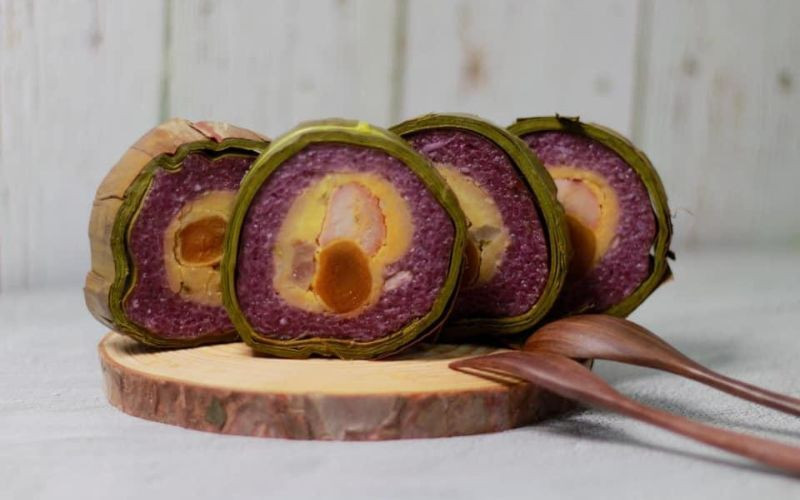 Bánh tét lá cẩm Cần Thơ Bánh tét lá cẩm Cần Thơ