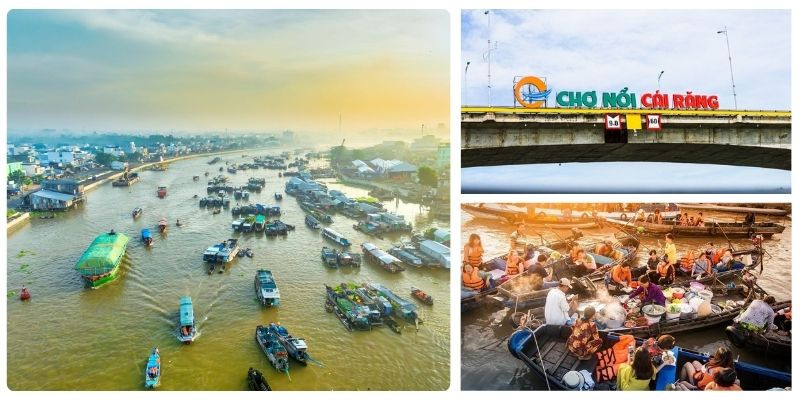 Khung cảnh mua bán nhộn nhịp tại chợ nổi Cái Răng Khung cảnh mua bán nhộn nhịp tại chợ nổi Cái Răng