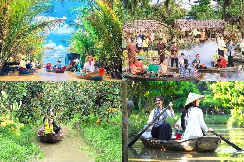 Trải nghiệm chèo xuồng ba lá giữa rạch dừa nước Trải nghiệm chèo xuồng ba lá giữa rạch dừa nước