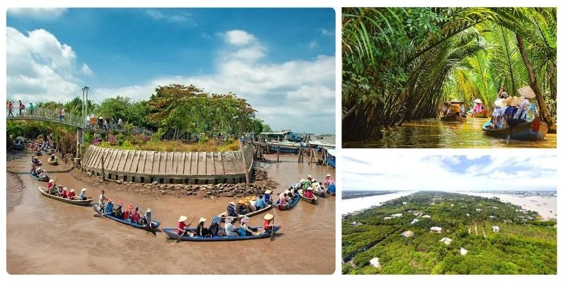 Trải nghiệm xuồng ba lá tại Cù lao Thới Sơn Trải nghiệm xuồng ba lá tại Cù lao Thới Sơn