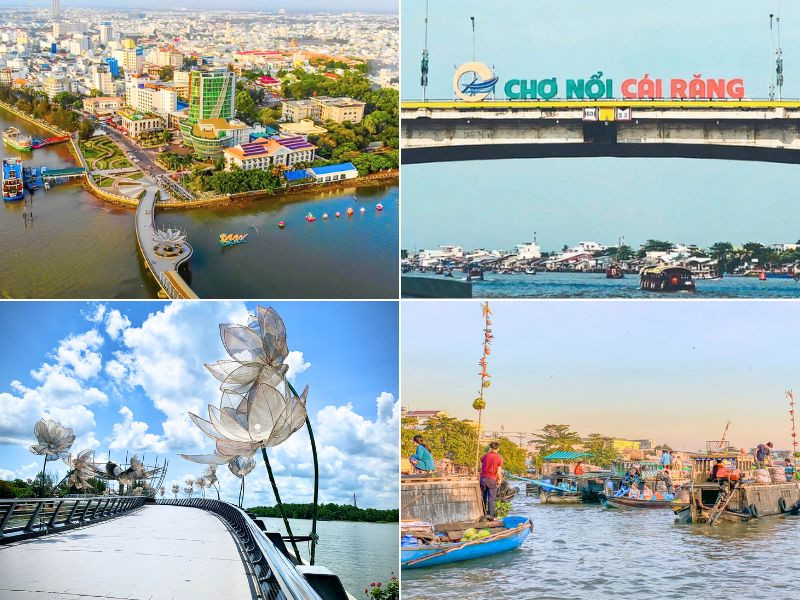 Bến Ninh Kiều và Chợ nổi Cái Răng (Cần Thơ) Bến Ninh Kiều và Chợ nổi Cái Răng (Cần Thơ)