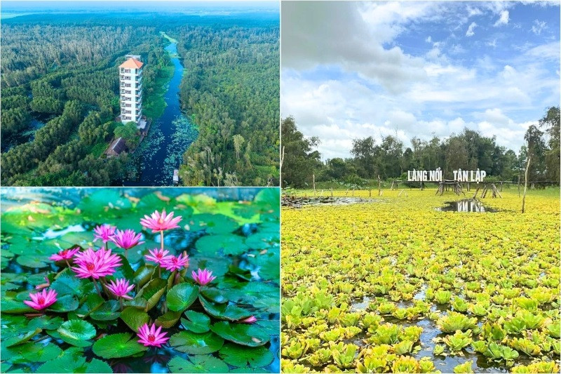 Các điểm tham quan tại làng nước nổi