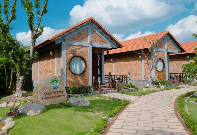 Cần Thơ Eco Resort sở hữu không gian xanh cùng nhiều góc check-in ấn tượng