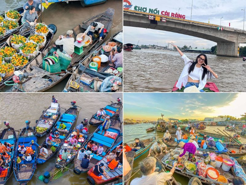 Không khí nhộn nhịp tại chợ nổi Cái Răng