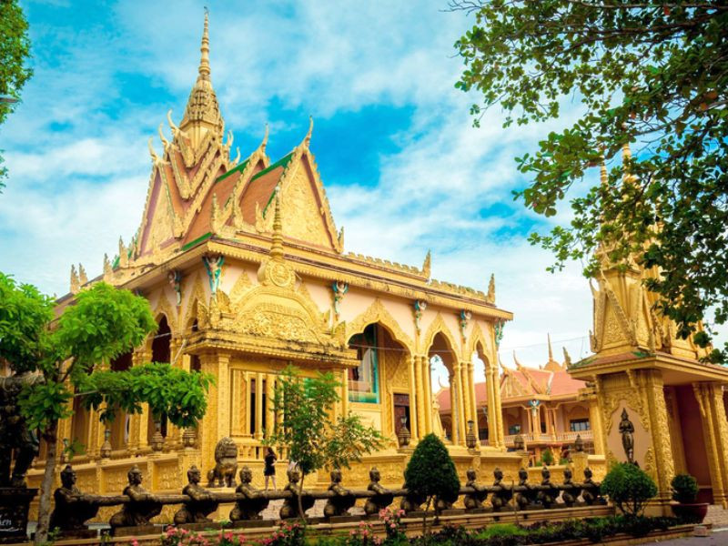 Chùa Vàm Rây - công trình Khmer nổi bật 
