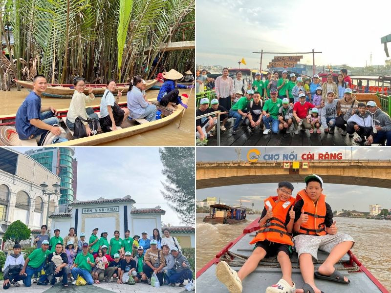 Đoàn khách du lịch miền Tây