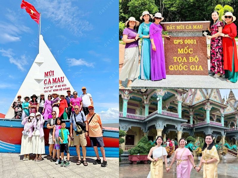 Đoàn khách tham quan Cà Mau, Cần Thơ, Châu Đốc