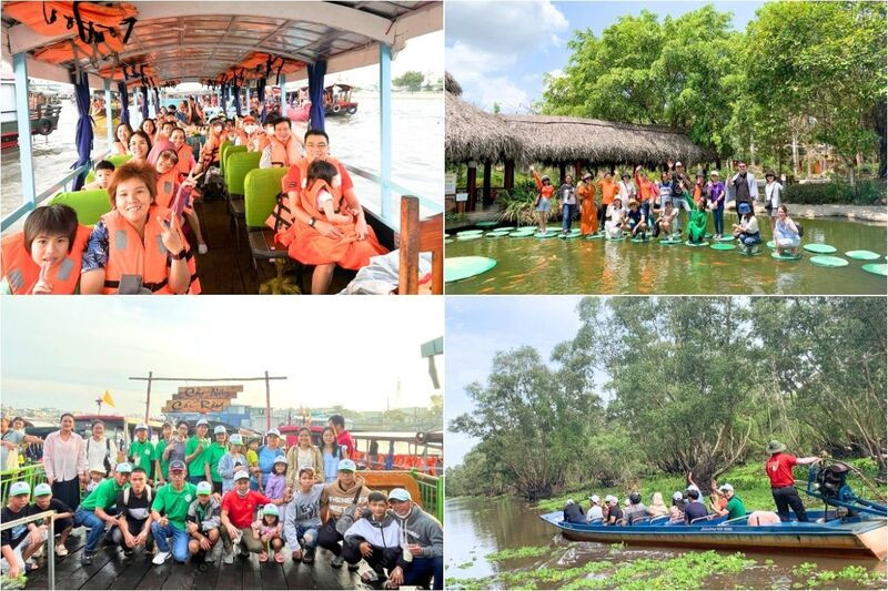 Hình ảnh đoàn tour miền Tây trọn gói (Ảnh: Đất Việt Tour)