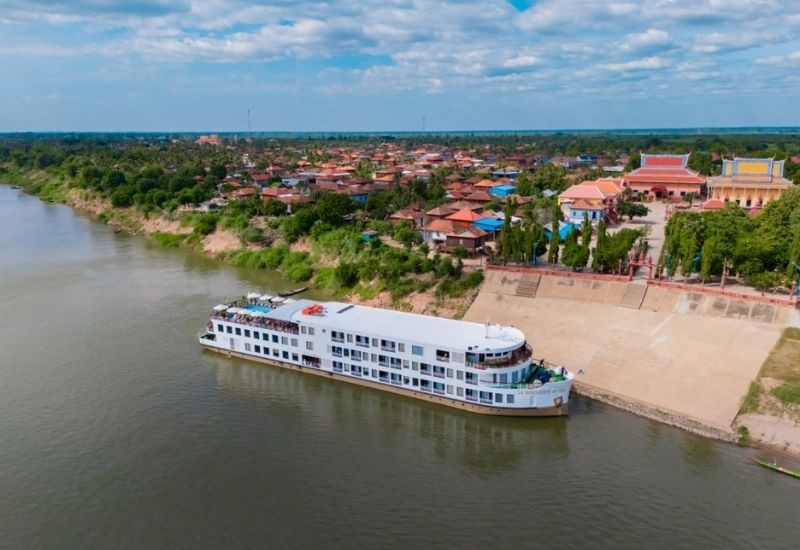 Du thuyền La Marguerite đưa du khách hòa mình vào vẻ đẹp yên bình của sông Mekong