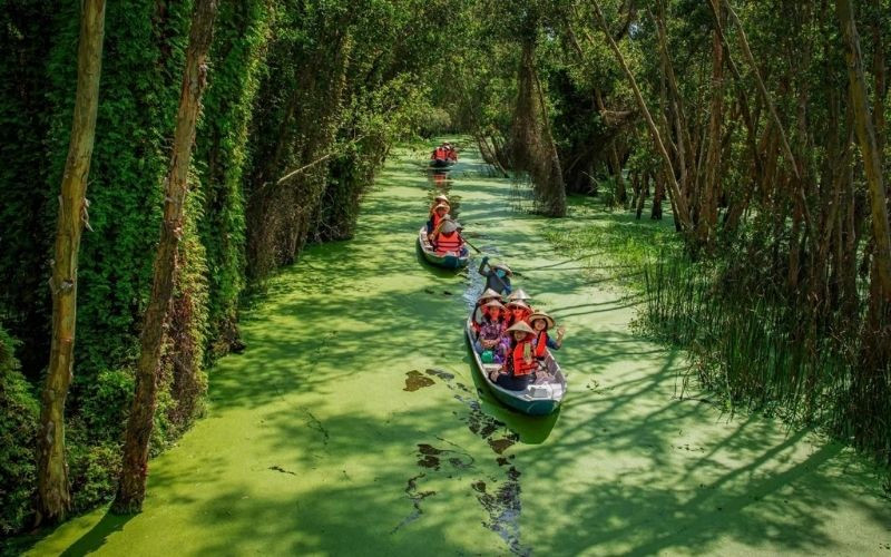 Làng nổi Tân Lập - Địa điểm du lịch miền Tây tháng 12