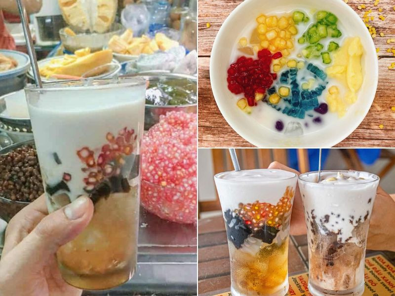 Món chè xoa xoa hạt lựu quán cô Châm ngon nức tiếng 