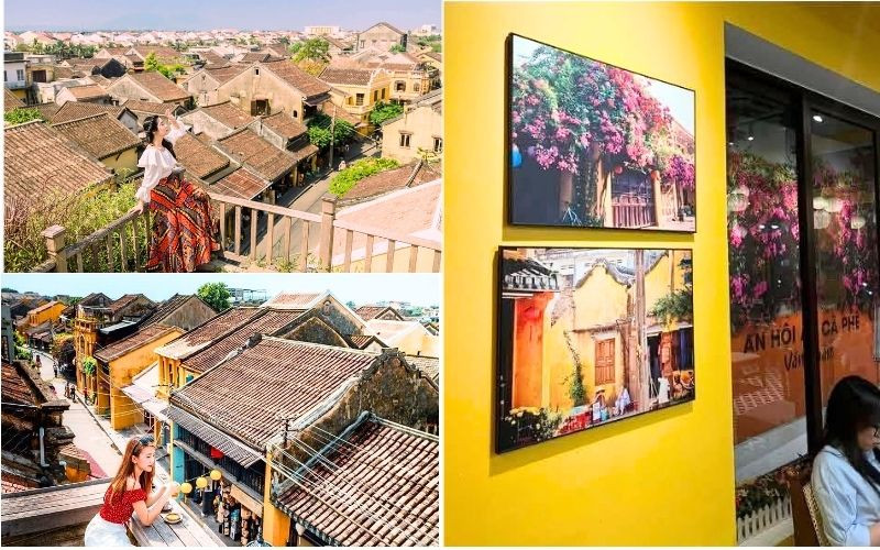 Nhâm nhi cà phê và ngắm toàn cảnh mái ngói rêu phong Nhâm nhi cà phê và ngắm toàn cảnh mái ngói rêu phong