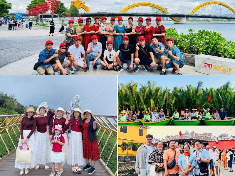 Đoàn khách Đất Việt Tour tham gia tour Hà Nội Đà Nẵng