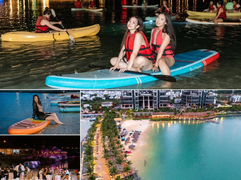 Bãi tắm đêm hoạt động đầy sôi nổi tại Marina Beach Club Nha Trang