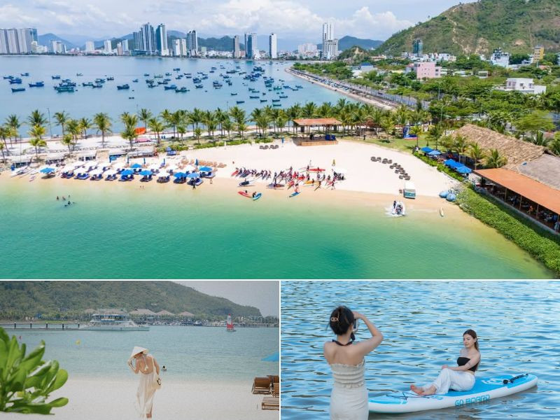 Khu vực bãi biển trong xanh 
