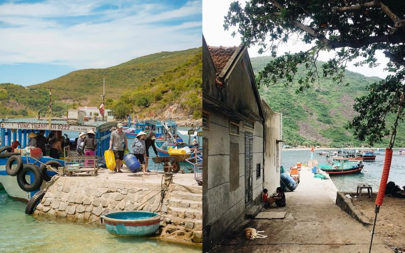 Làng chài ven biển tại Bích Đầm