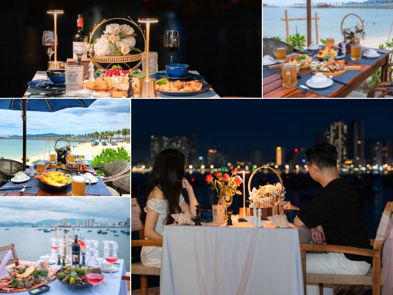 Không gian các nhà hàng với view biển tuyệt đẹp 