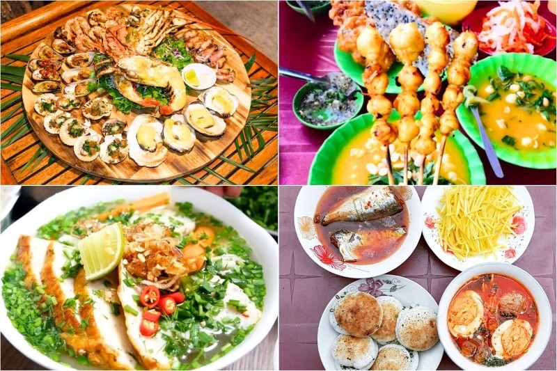 Ẩm thực hấp dẫn với nhiều món đặc trưng miền biển