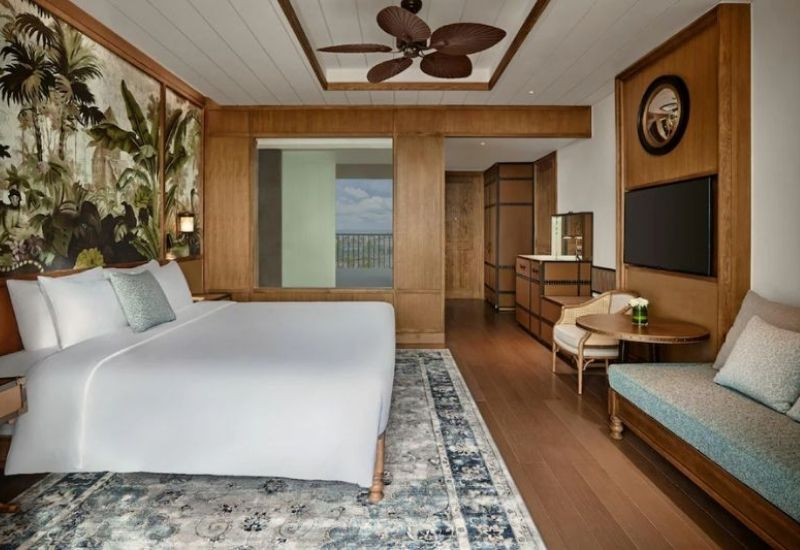 Classic King Room với tầm nhìn hướng ra vườn thích hợp cho các cặp đôi