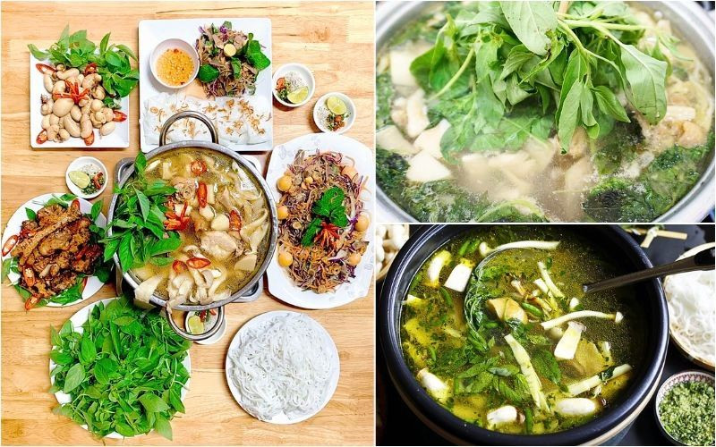 Thưởng thức đặc sản lẩu gà lá é tại quán lâu đời 