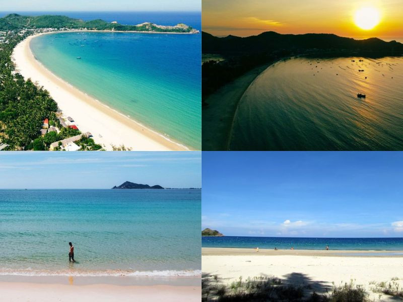 Bãi biển Vịnh Hòa trong xanh