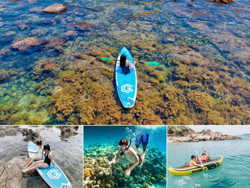 Trải nghiệm các hoạt động vui chơi tại Hòn Nưa 