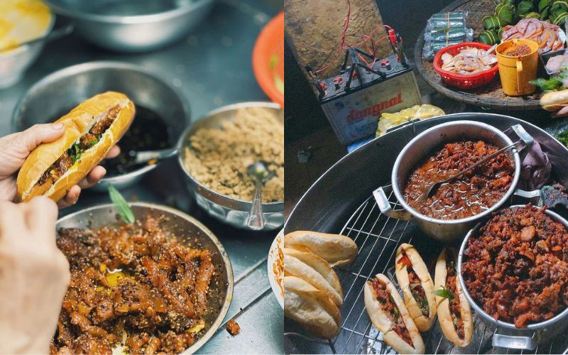 Bánh mì món ăn đêm quen thuộc ở Huế