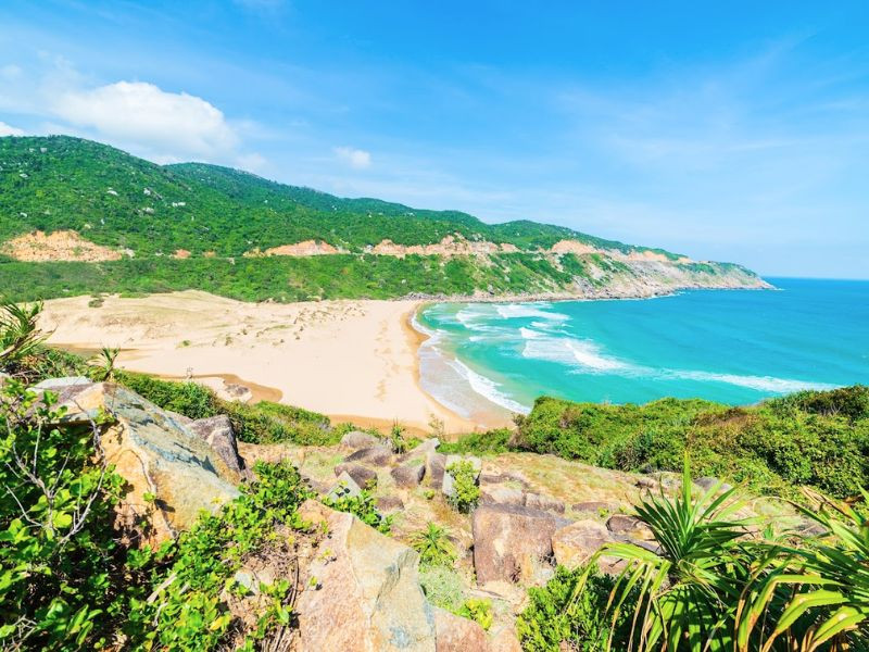 Bãi Xép nổi tiếng với vẻ đẹp thơ mộng