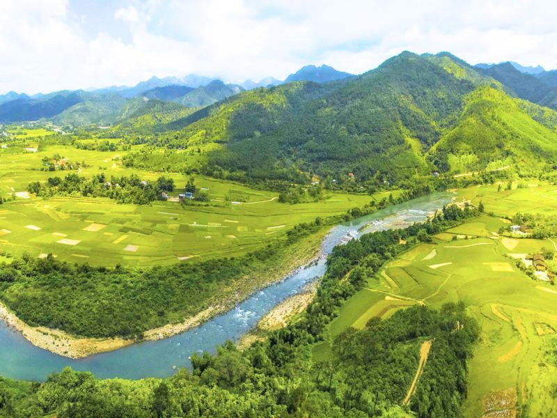 Khung cảnh Bình Liêu xanh ngát