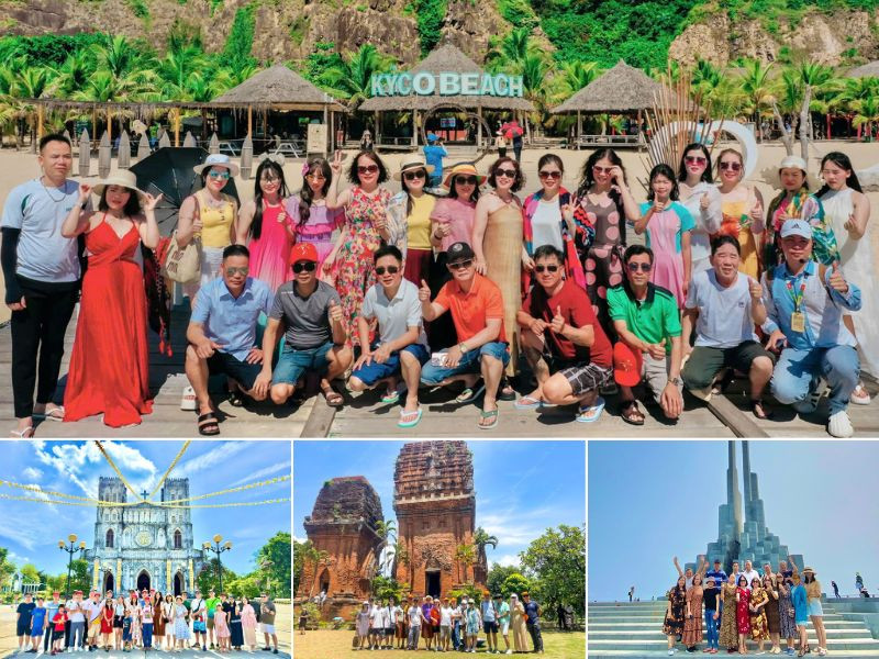 Đoàn khách Đất Việt Tour du lịch Quy Nhơn Phú Yên