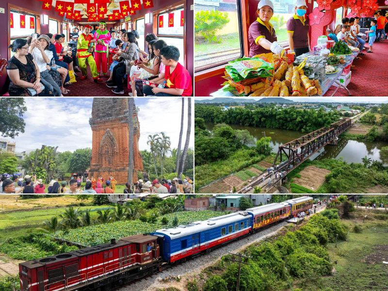 Trải nghiệm nhiều điểm mới trên chuyến tàu du lịch miền trung đầy thú vị 