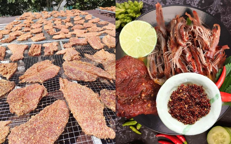 Thịt một nắng giữ trọn độ ngọt và hương thơm đặc trưng Thịt một nắng giữ trọn độ ngọt và hương thơm đặc trưng