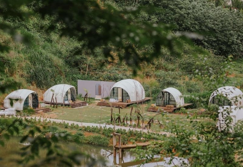 Tận hưởng trải nghiệm glamping và chữa lành