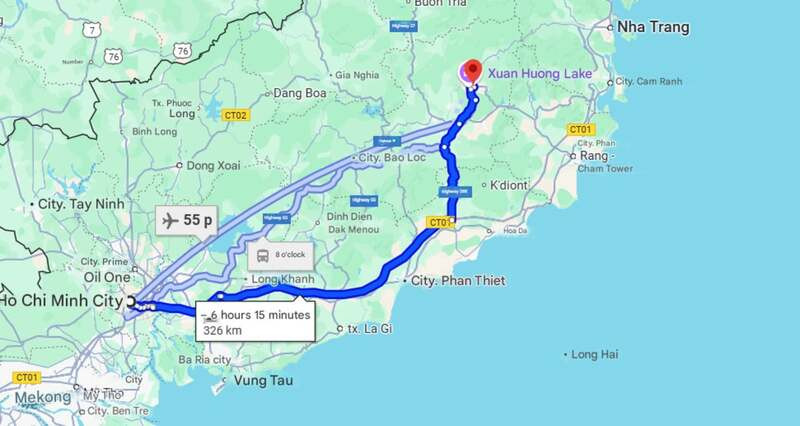 Đoạn đường từ TP.HCM lên Đà Lạt