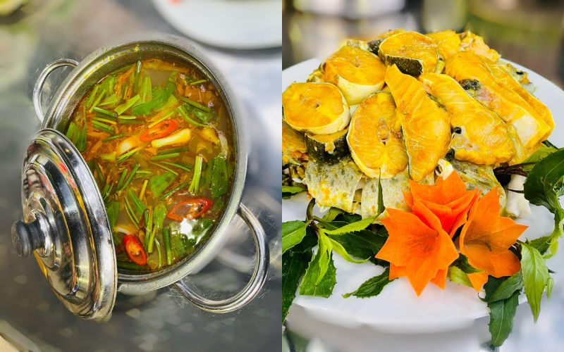 Măng Đỏ Quán là một điểm đến lý tưởng để thưởng thức món lẩu cá tầm