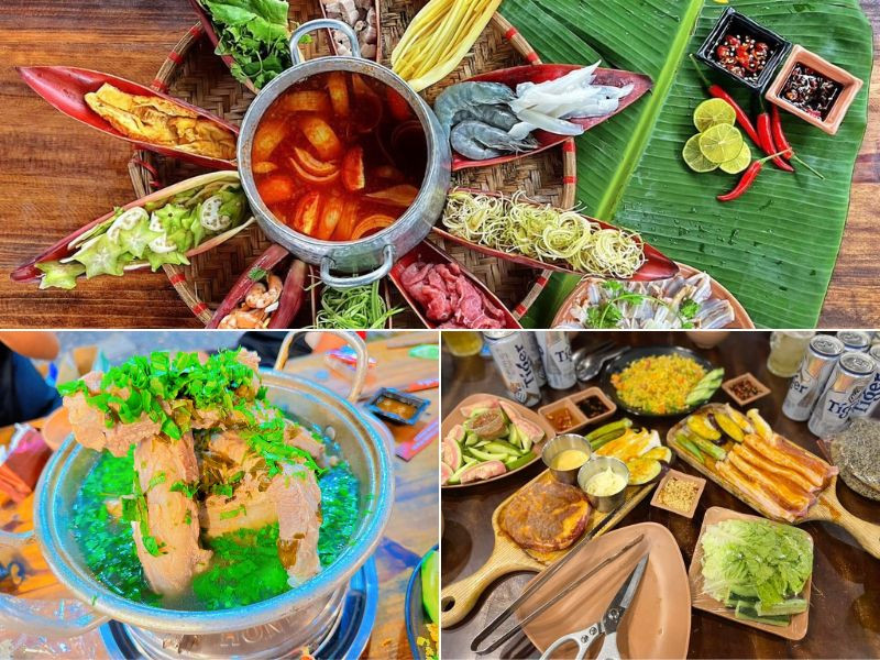 Menu hấp dẫn của Lẩu Nướng Tổ 8 