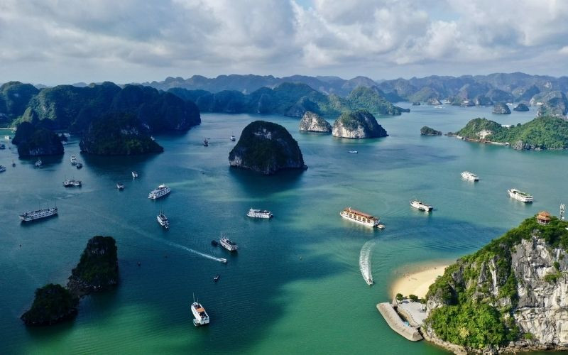 Du ngoạn vịnh Hạ Long trong tour Tết 2026 