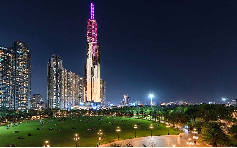Khu vực có tầm nhìn thoáng để ngắm pháo hoa