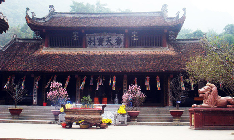 Chùa Trình trên núi Yên Tử