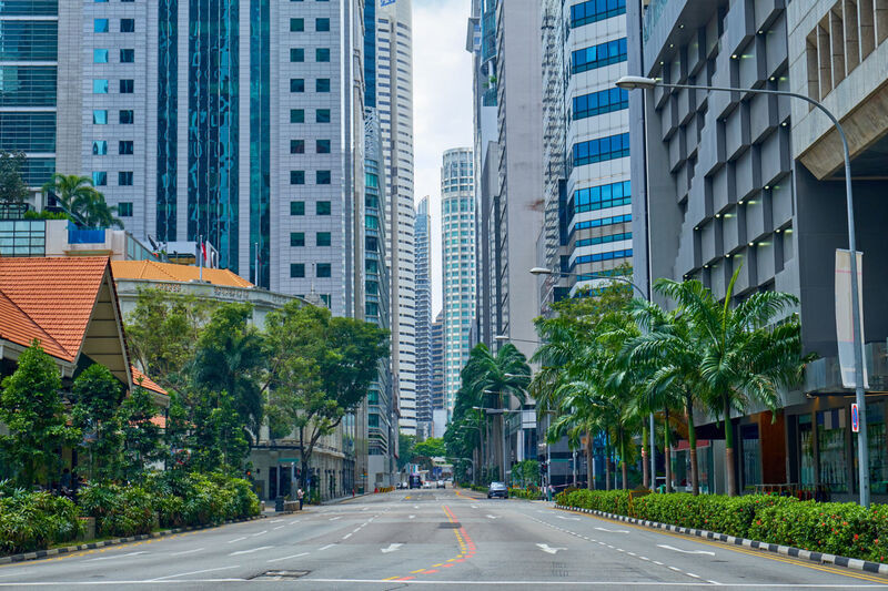 Đường phố siêu sạch tại Singapore 