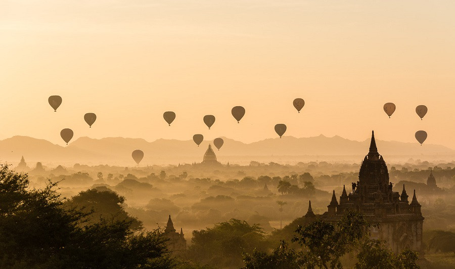 Bagan - Vùng đất cố đô đầy thương nhớ - Khinh khí cầu Bagan 1