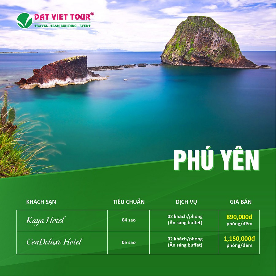 Du lịch Phú Yên tiết kiệm với combo voucher khách sạn đẳng cấp 4,5 sao chỉ từ 890K 