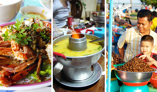 Theo kinh nghiệm du lịch Campuchia Bạn hãy thưởng thức qua những món ăn được làm từ gà, cá, bò