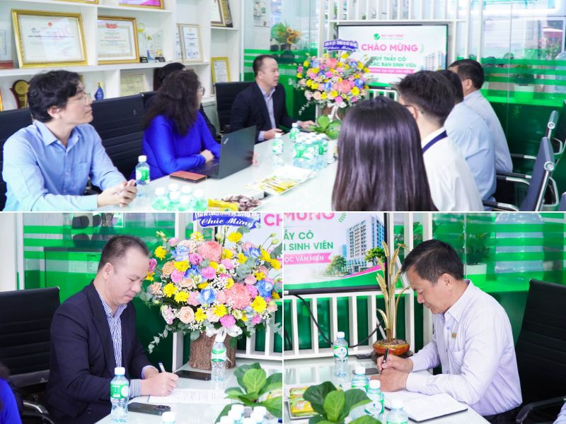 Đại diện hai bên thực hiện bàn giao và tiếp nhận sinh viên Đại diện hai bên thực hiện bàn giao và tiếp nhận sinh viên